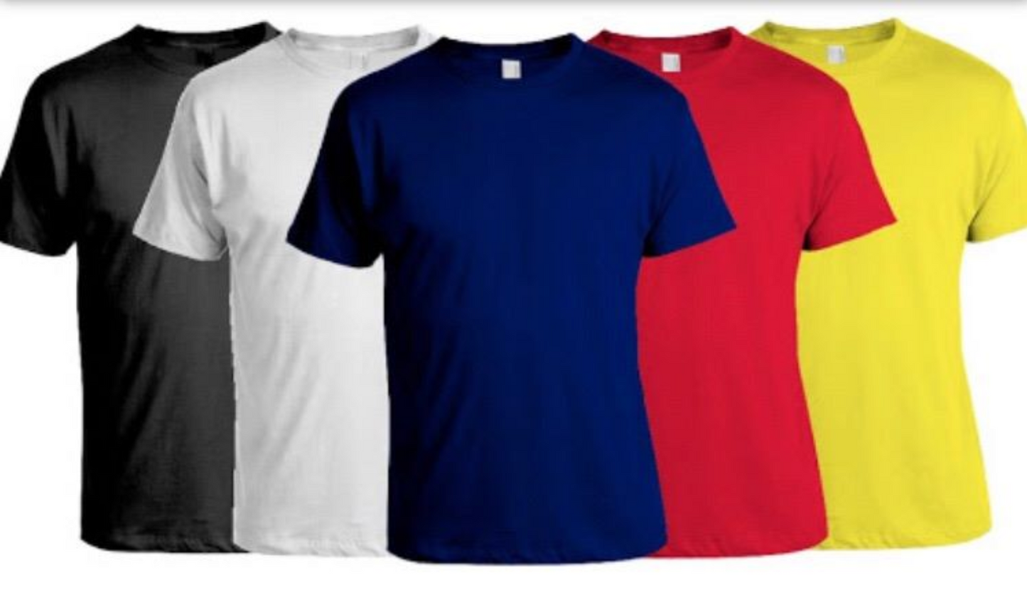 Round collar T-shirt (One color) Clothes kenya branding promotional Custom gift card corporate Notebook banner Pitstop printshop