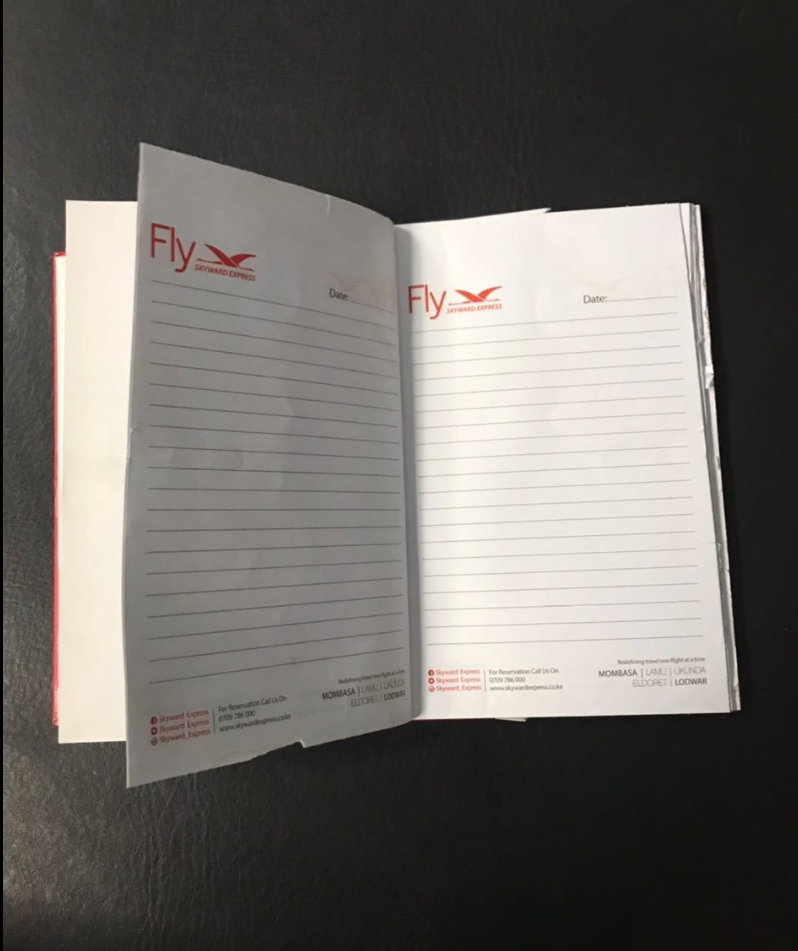 Customized corporate notebooks Book kenya branding promotional Custom gift card corporate Notebook banner Pitstop printshop